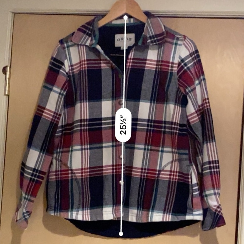 Orvis Women's Plaid Button Down Shirt - Red, Blue, White